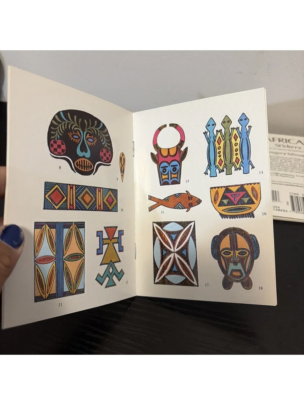 Vintage Gregory Mirow African Stickers Lot Of 2 With 24 Stickers Each